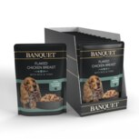 HiLife Banquet Flaked Chicken with Rice & Tuna Wet Dog Food - 15x100g